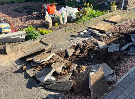 Groundwork for a Driveway installation