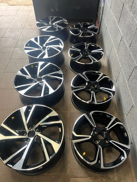Chrome alloy wheels