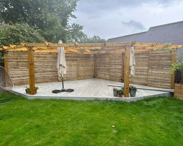 Garden patio area