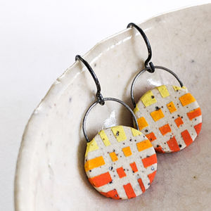 Sunset Grid Earrings