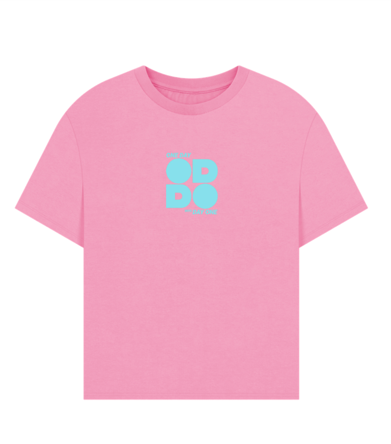 ODDO | Rose Pink Fem Fit Organic Cotton Oversized Tee