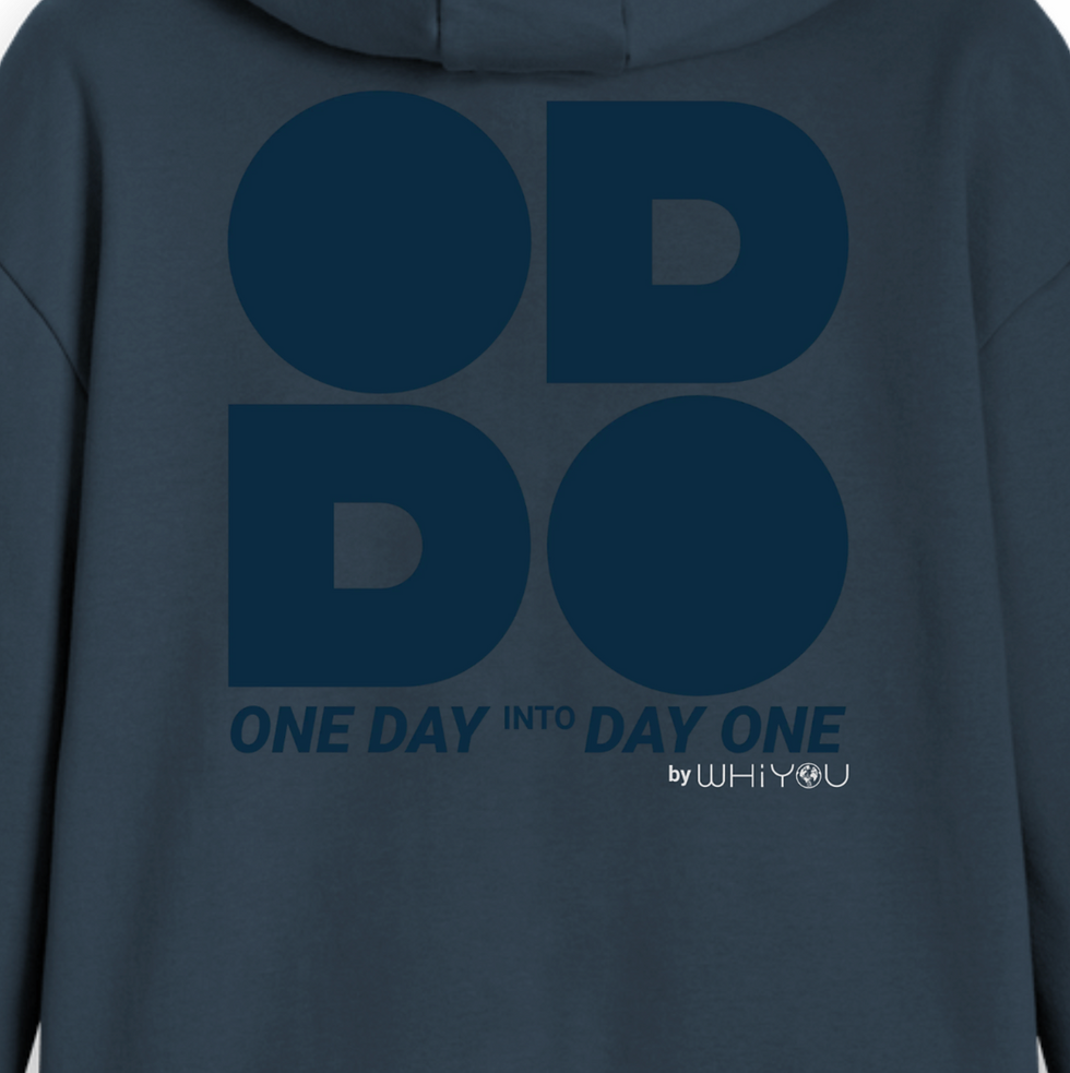 Thumbnail: ODDO | Navy Organic Cotton Zip Hoody