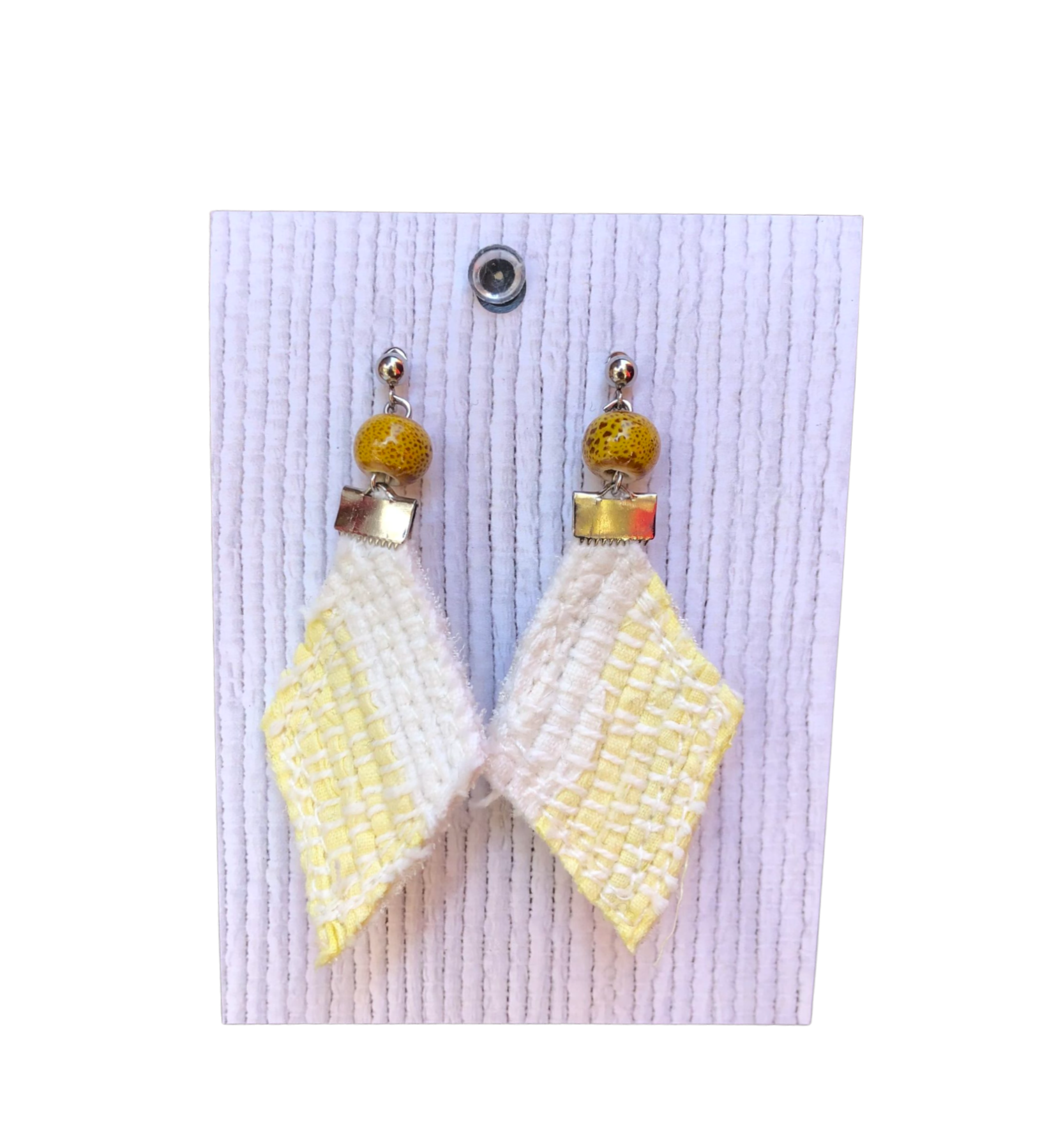 Boucles d'oreilles en catalogne