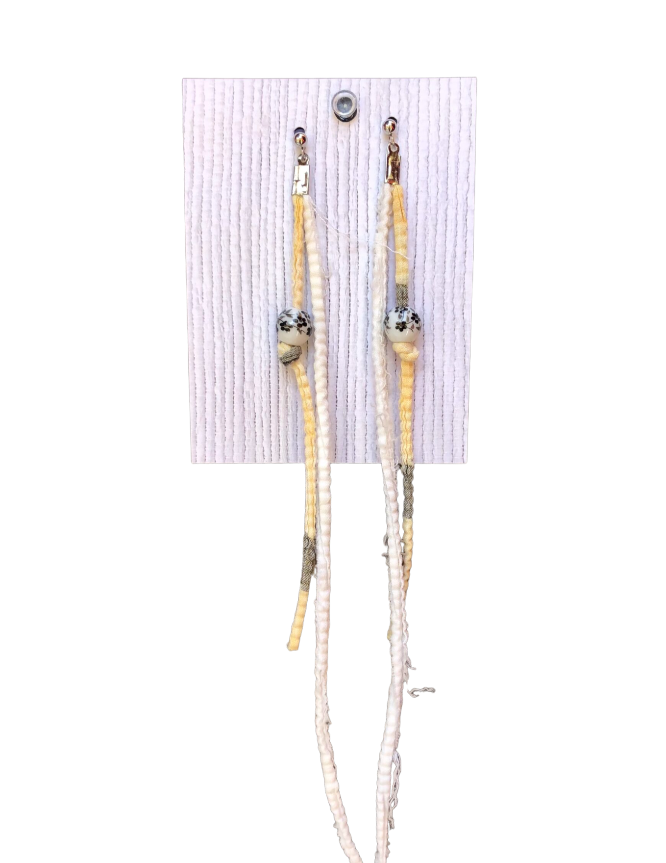 Boucles d’oreilles en catalogne