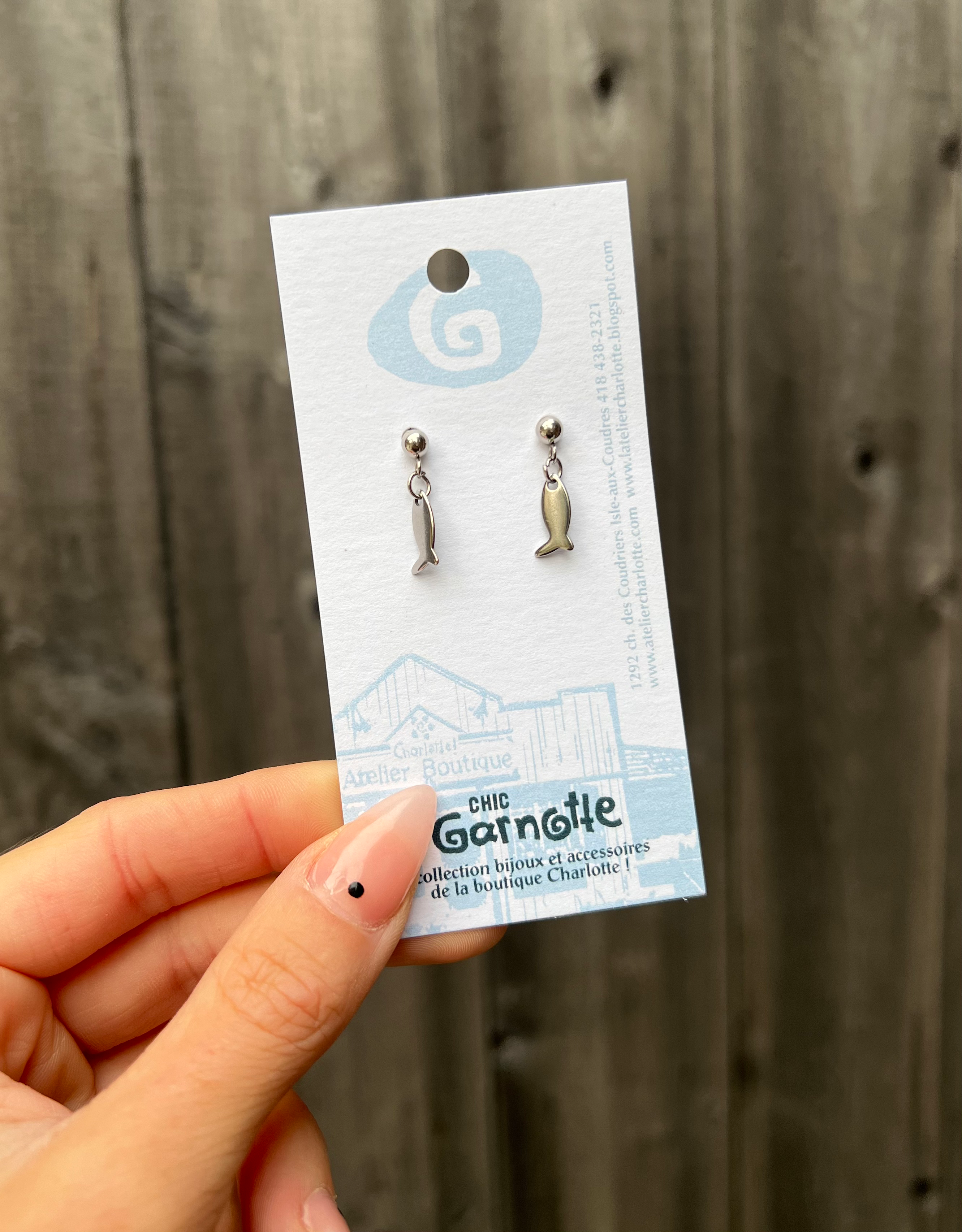 Boucles d'oreilles méné