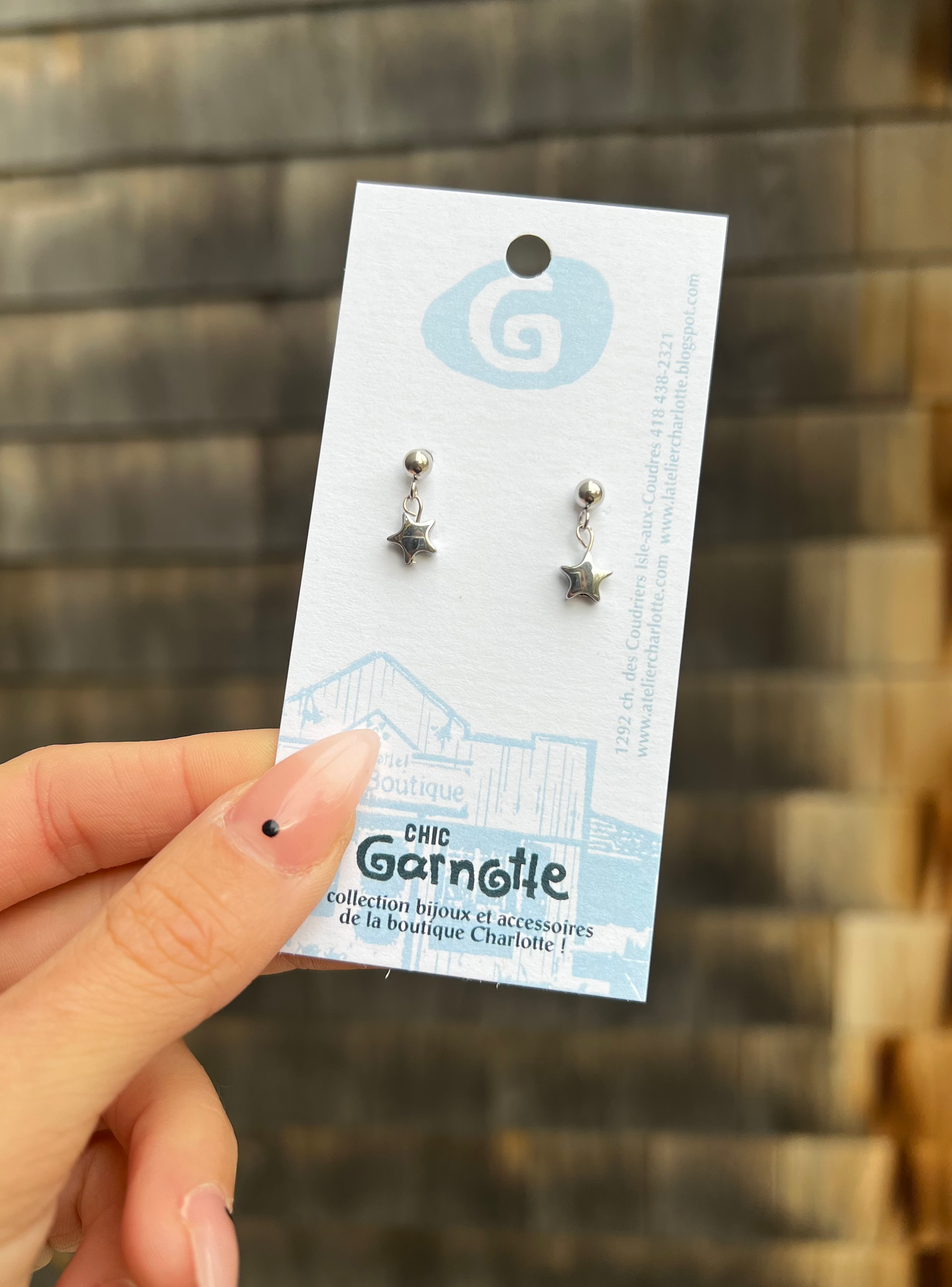 Boucles d'oreilles étoile