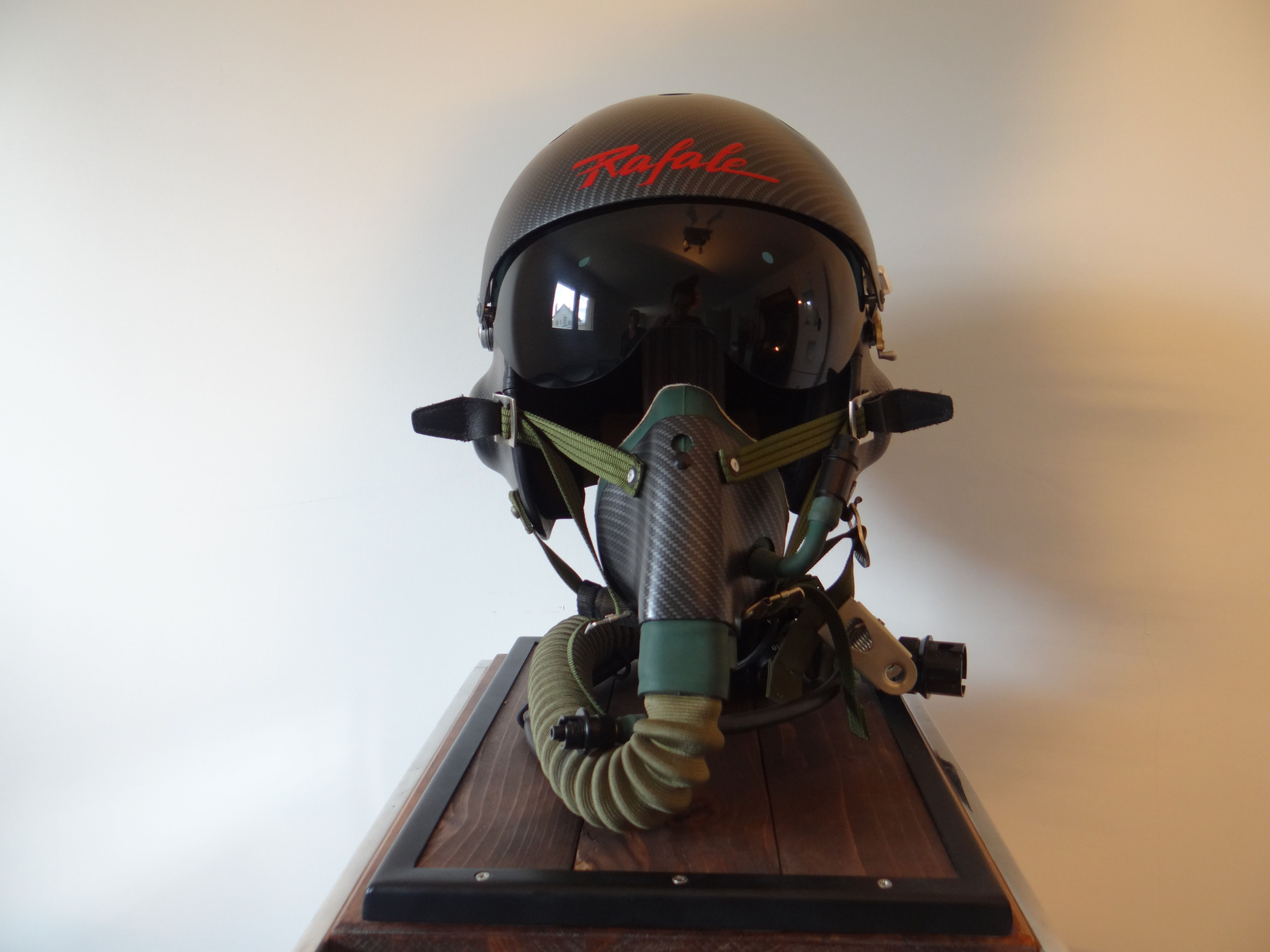 Casque de pilote de chasse Rafale look Carbon