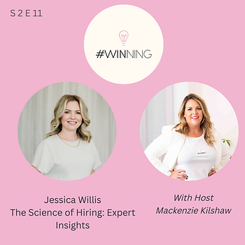 Winning Podcast Jessica Willis and Host Mackenzie Kilshaw