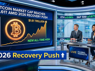 Bitcoin Market Cap Reaches $1.61T Amid 2026 Recovery Push