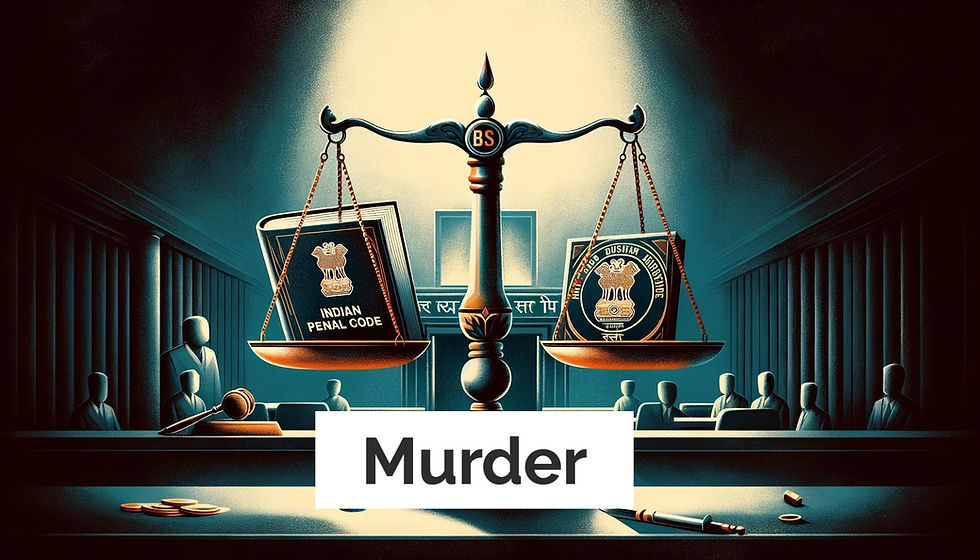 Murder and its exception(BNS and IPC)