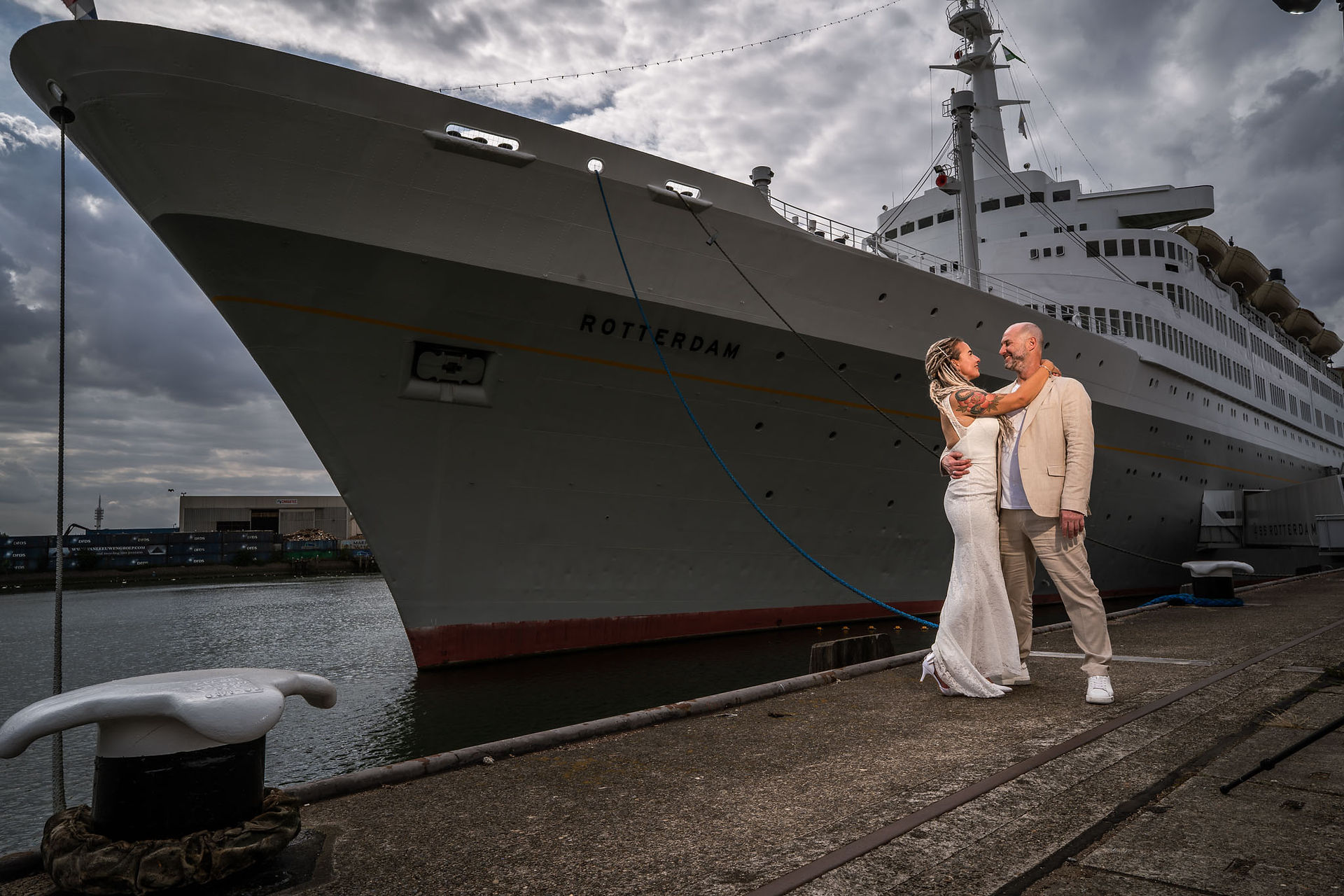 trouwen op de SS Rotterdam