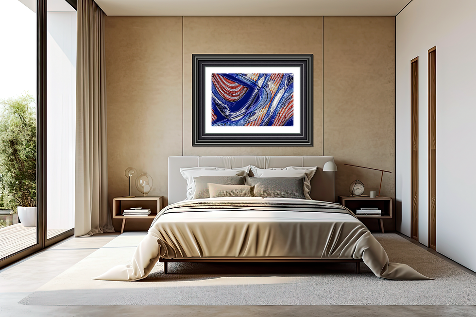 Thumbnail: American Flag 28x40 Abstract With Border Room Image Size Example