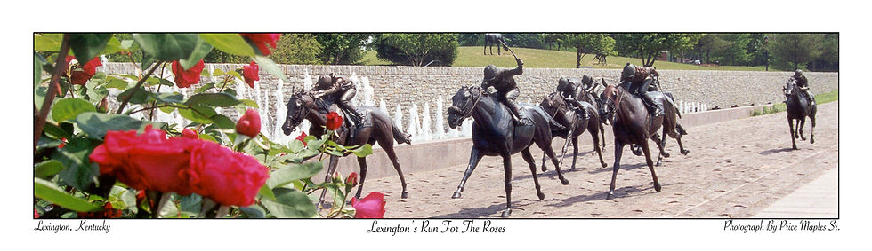 Lexington's Run For The Roses Post Card/Bookmark Front