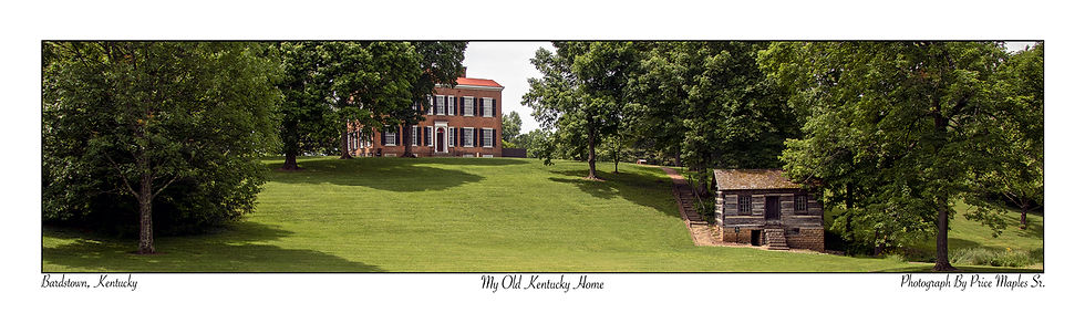 My Old Kentucky Home Post Card/Bookmark Front