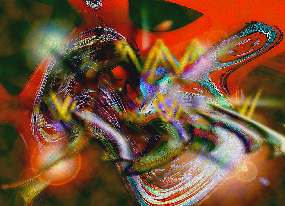 Thumbnail: Magic 29x40 Without Border is a contemporary modern abstract fine art print depicting the appearance of real magic