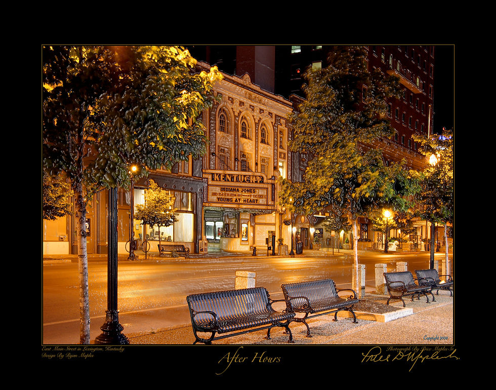 Thumbnail: On Main 11x14 Kentucky fine art cityscape and street scene print