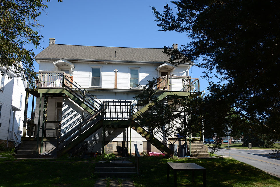 Back exterior