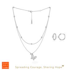 You Are My Butterfly! Necklace & Earrings Set in White Gold (main).png