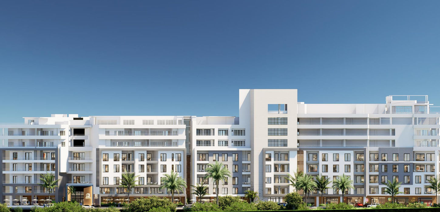 New apartments for sale in Sint Maarten with clean modern design and spacious balconies at Ocean Blue Cupecoy