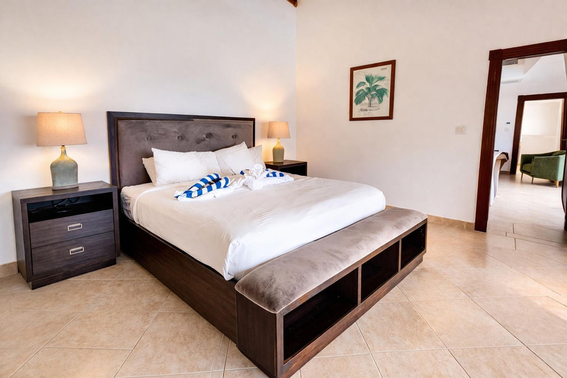 Bright spacious bedroom with natural light in Sint Maarten condo for sale