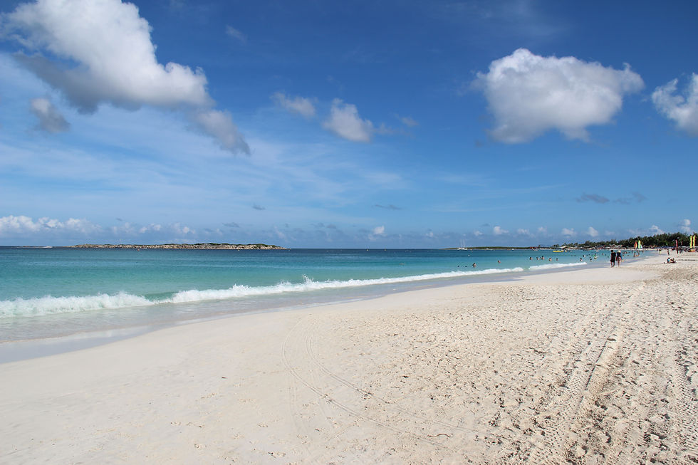 Orient Bay beach, on the French side of Saint-Martin