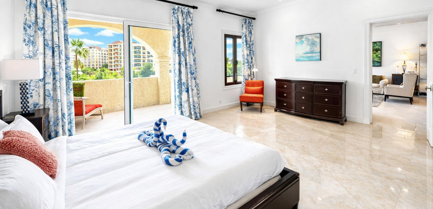 Beautiful bedroom at porto cupecoy st maarten