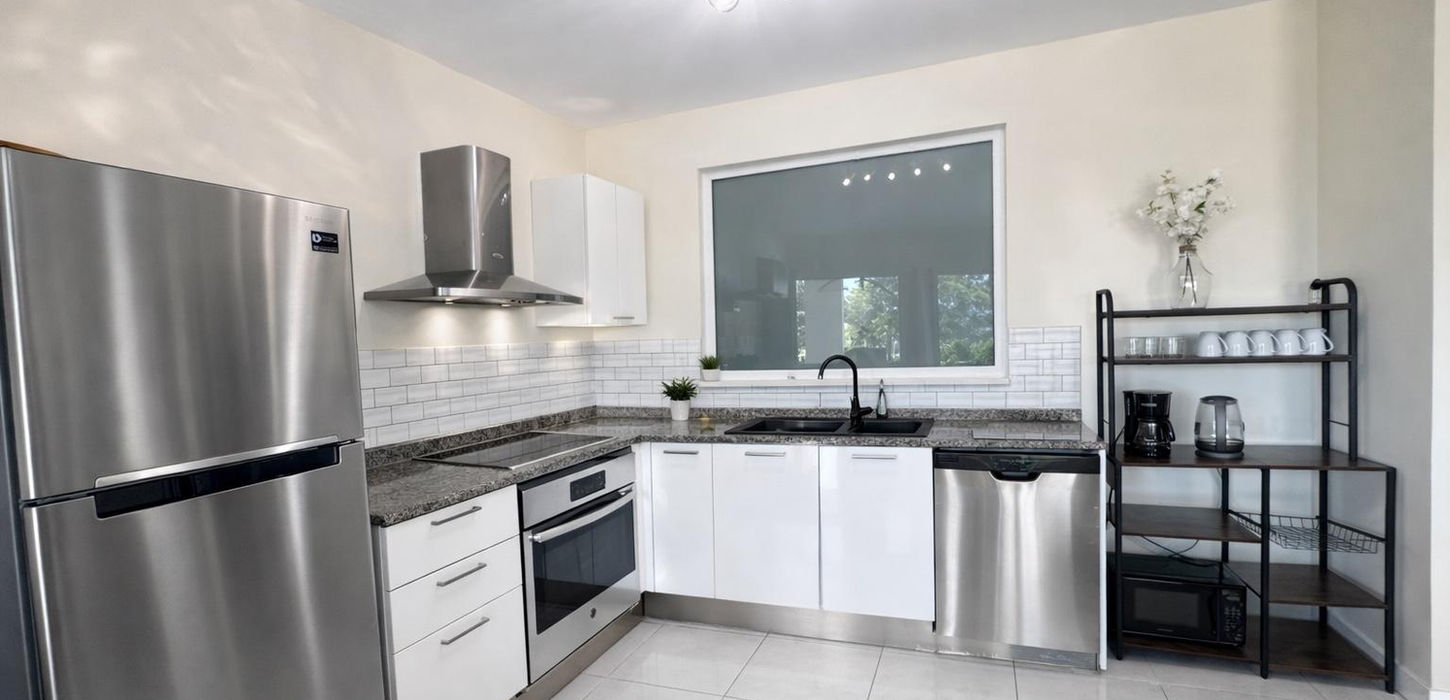 Modern kitchen condo for sale in Maho St Maarten fully equipped