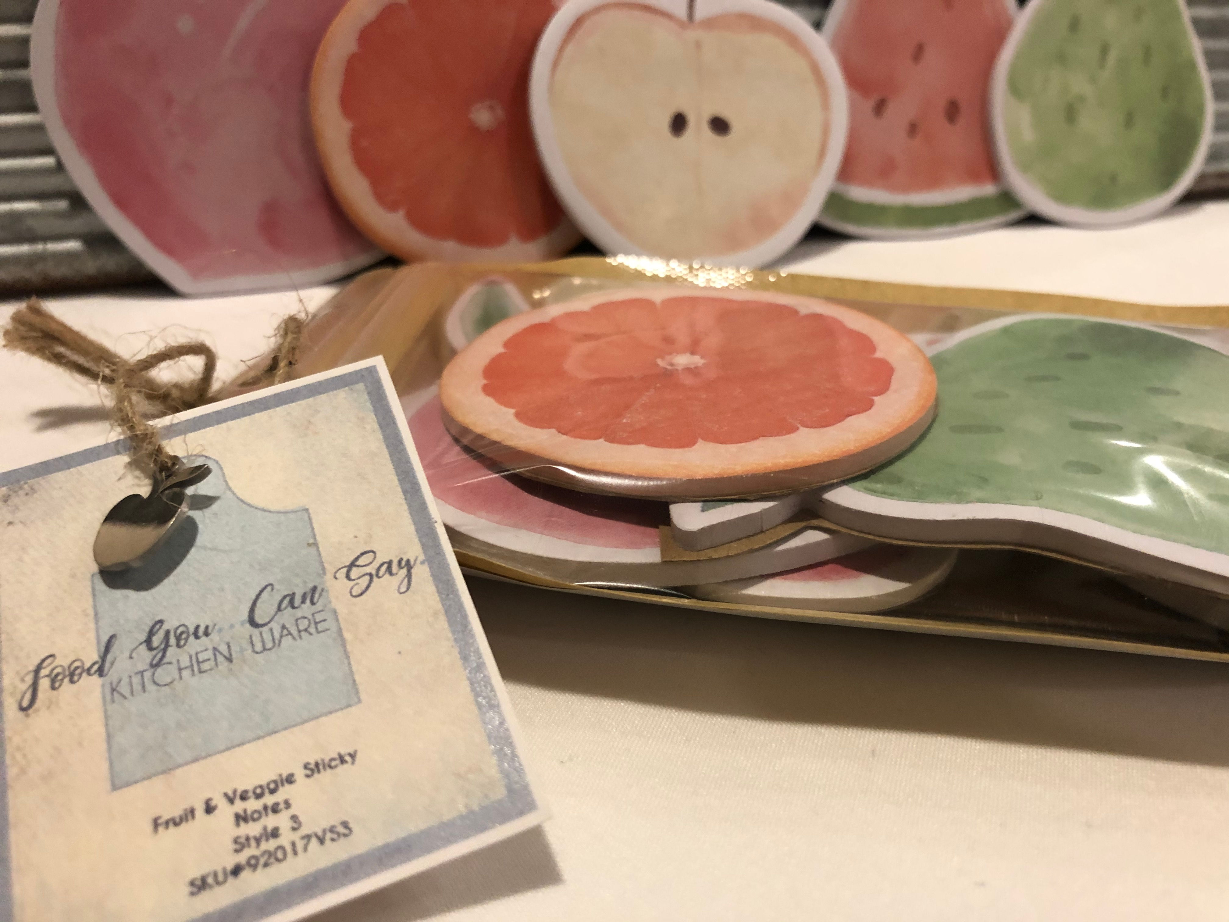 Foods, Fruits & Vegetable Sticky NotesIII