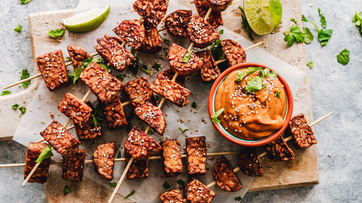 tempeh skewers