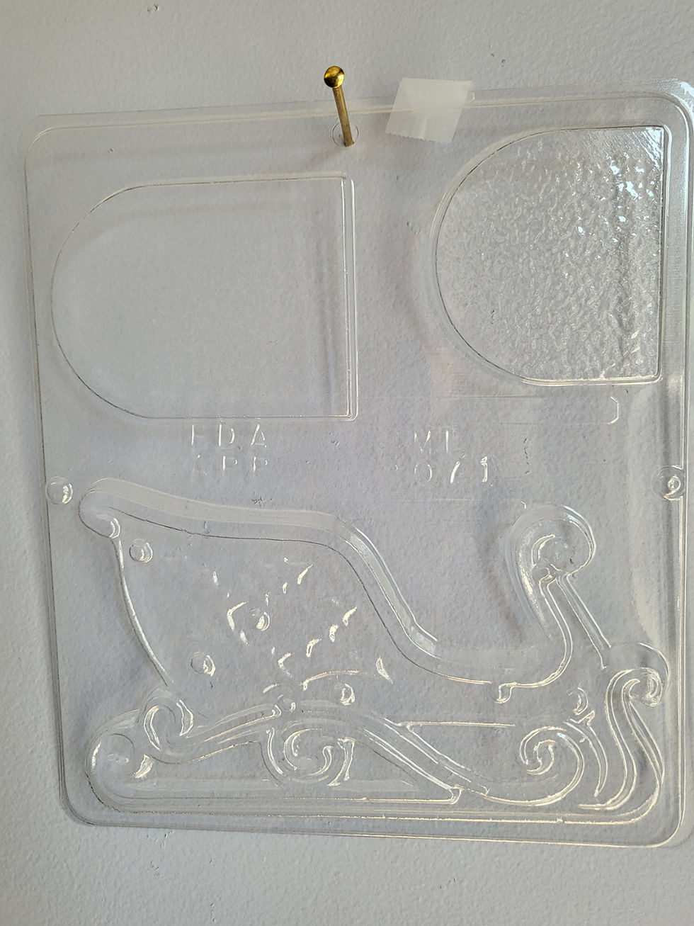 3D Santa Sleigh Chocolate Mold