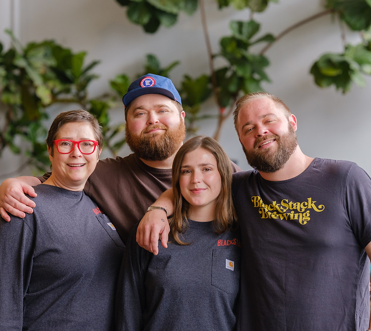 Our four founders, Shawne, Cooper, Murphy, and Quinn Johnson