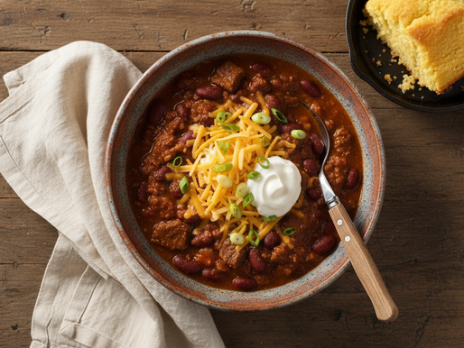 Slow Cooker Chili with Beef, Italian Sausage and Bacon