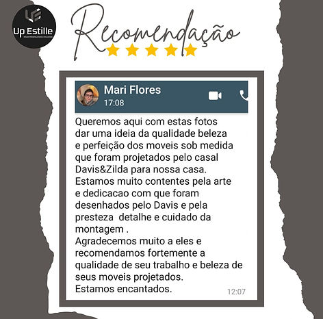 Depoimento de clientes da Up Estille