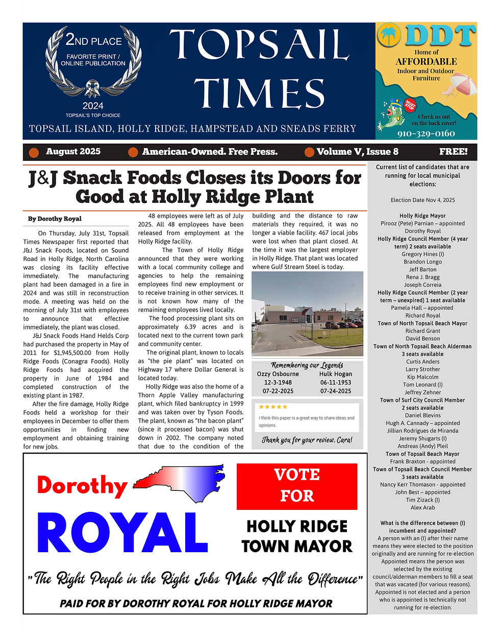 Volume V, Issue 8