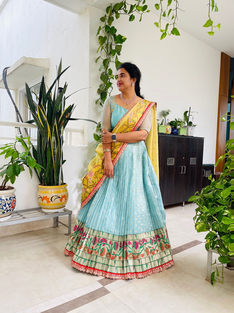 Zarikota pattern lehenga