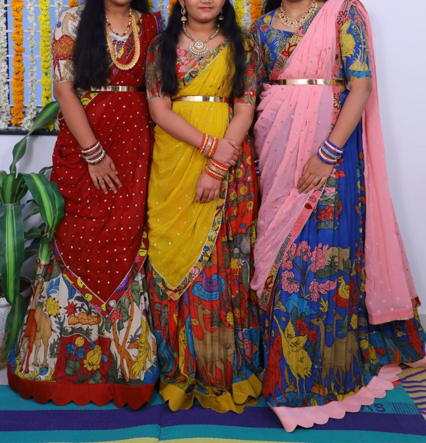 Kalamkari lehengas