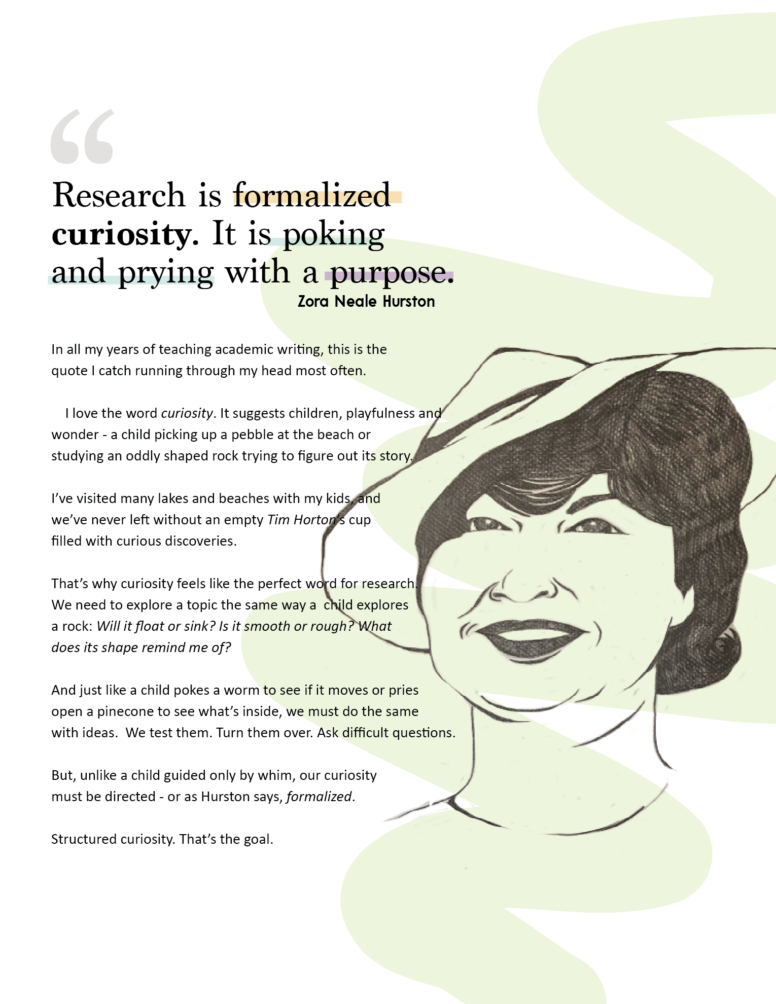Hurston - Curiosity as a Writing Method