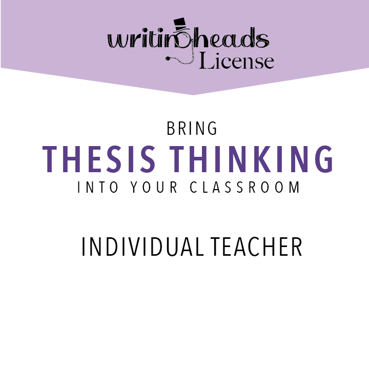 Thesis Thinking: Individual Teacher License