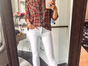 It's after Labor Day and guess what? We're wearing white pants!