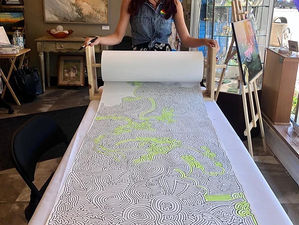 Guinness World Records of World's Largest Drawn Maze by Michelle Boggess-Nunley