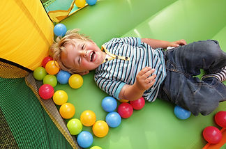 Laughing in Bounce House