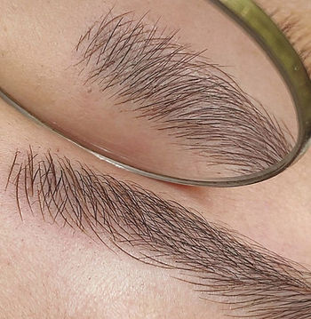 Fertiges Microblading Ergebniss