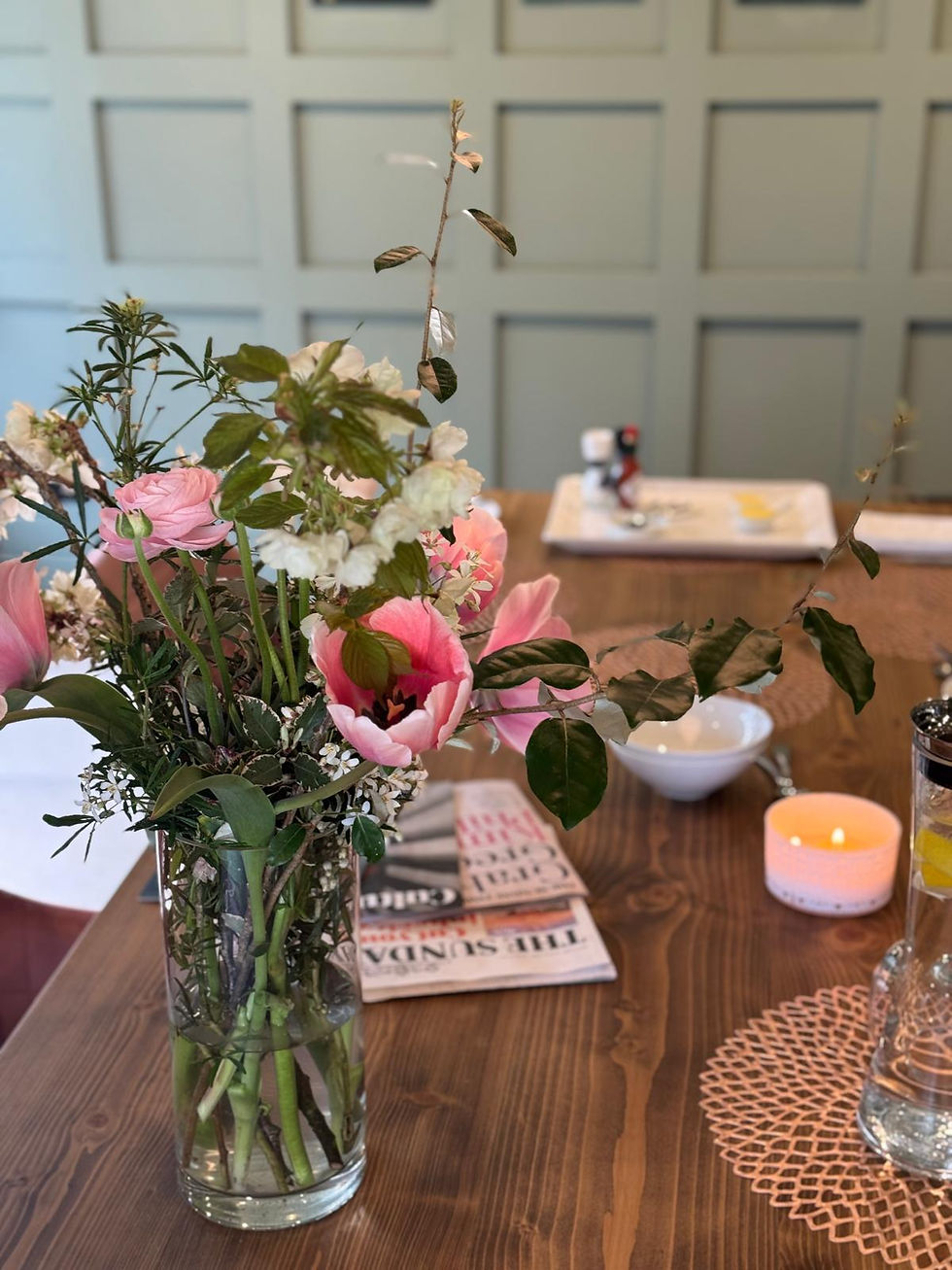 Fresh flowers at Kingsley House