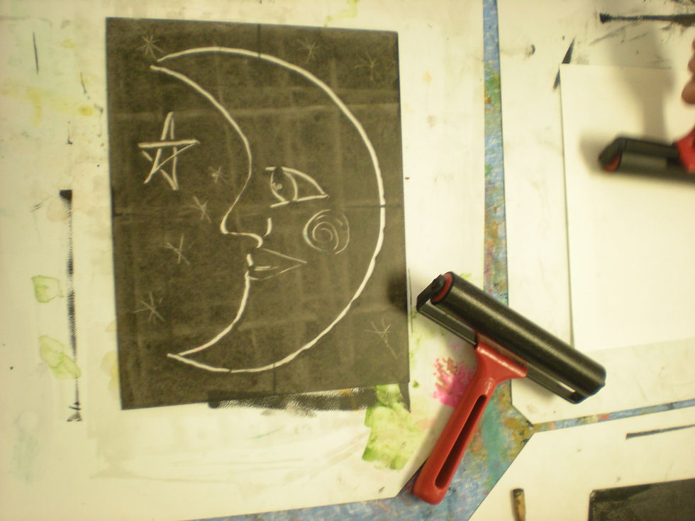 Moon Mono Print