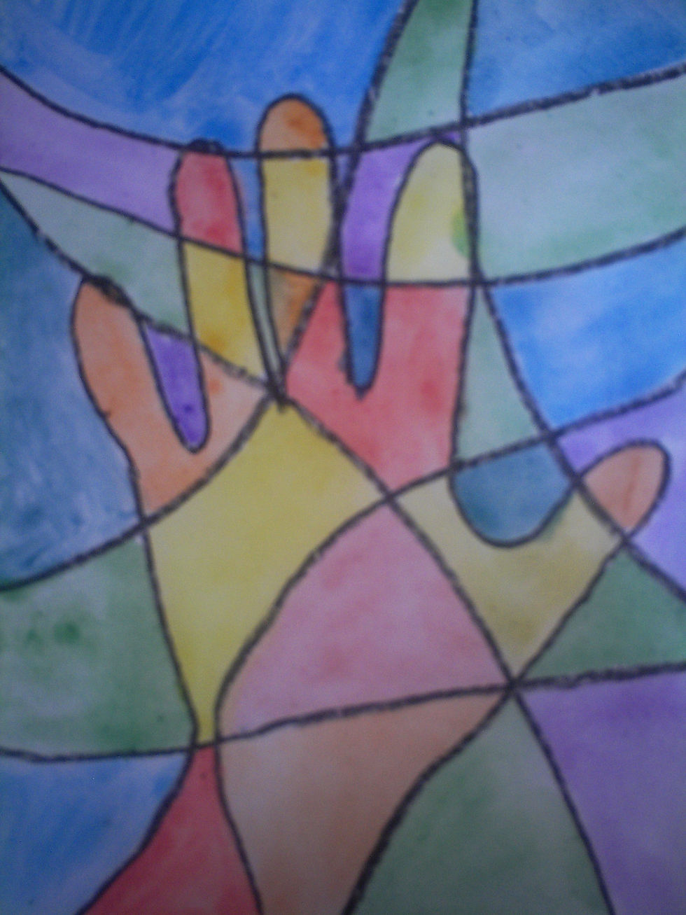 Stained Glass Hands