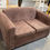 Thumbnail: 2-Seater Fabric Sofa – Brown