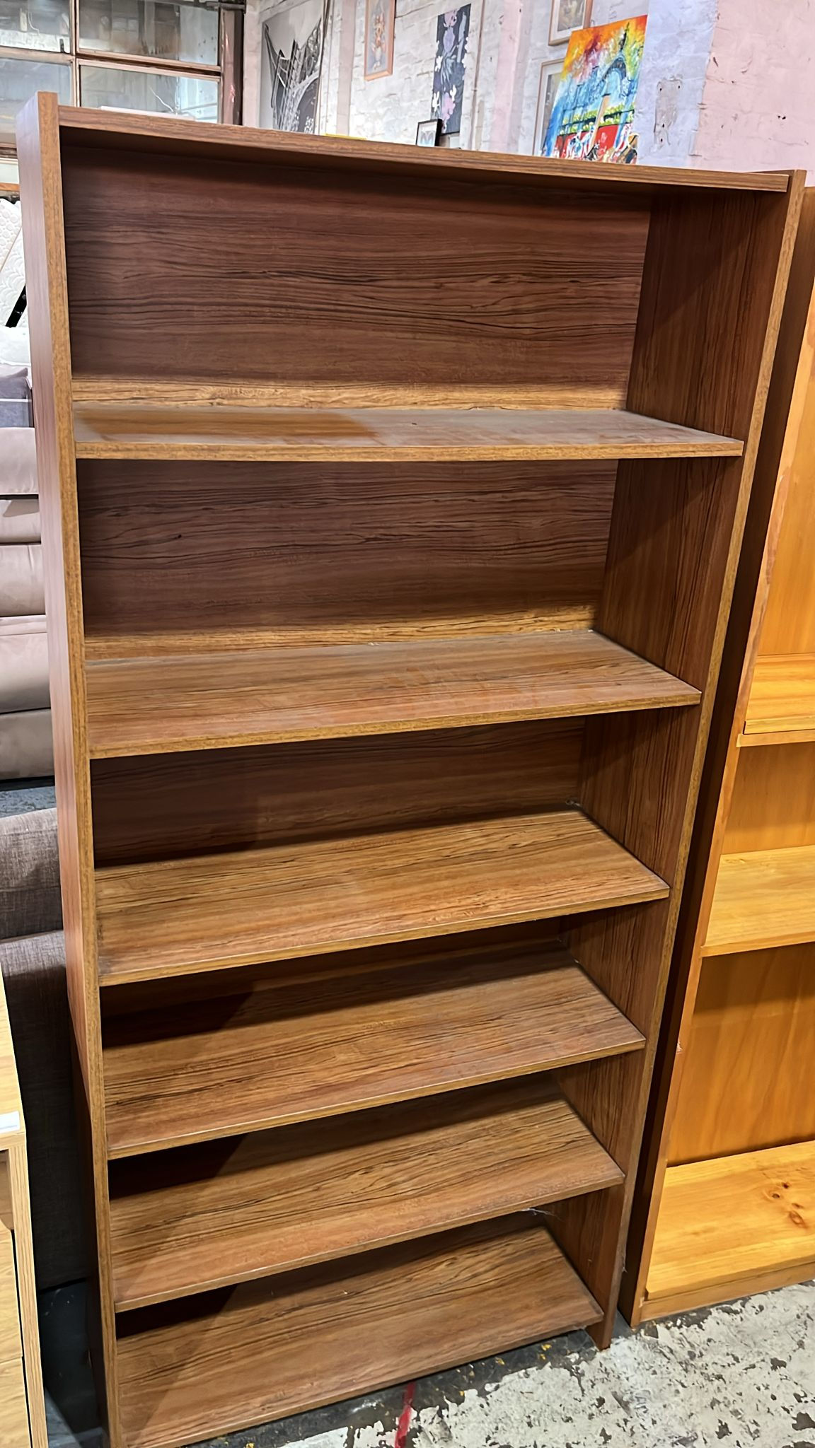 Wooden Bookcase 6 Shelves