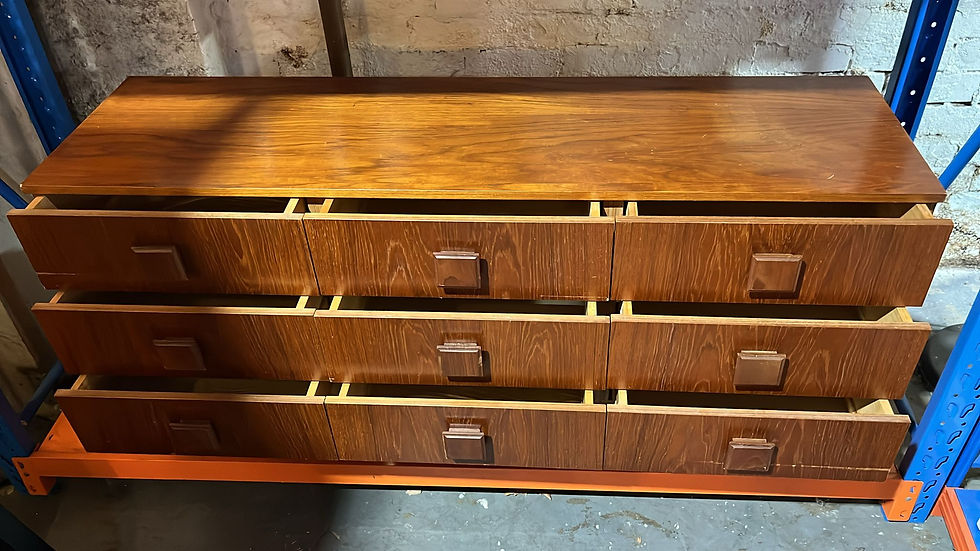 Thumbnail: Mid-Century Style 9-Drawer Timber Dresser