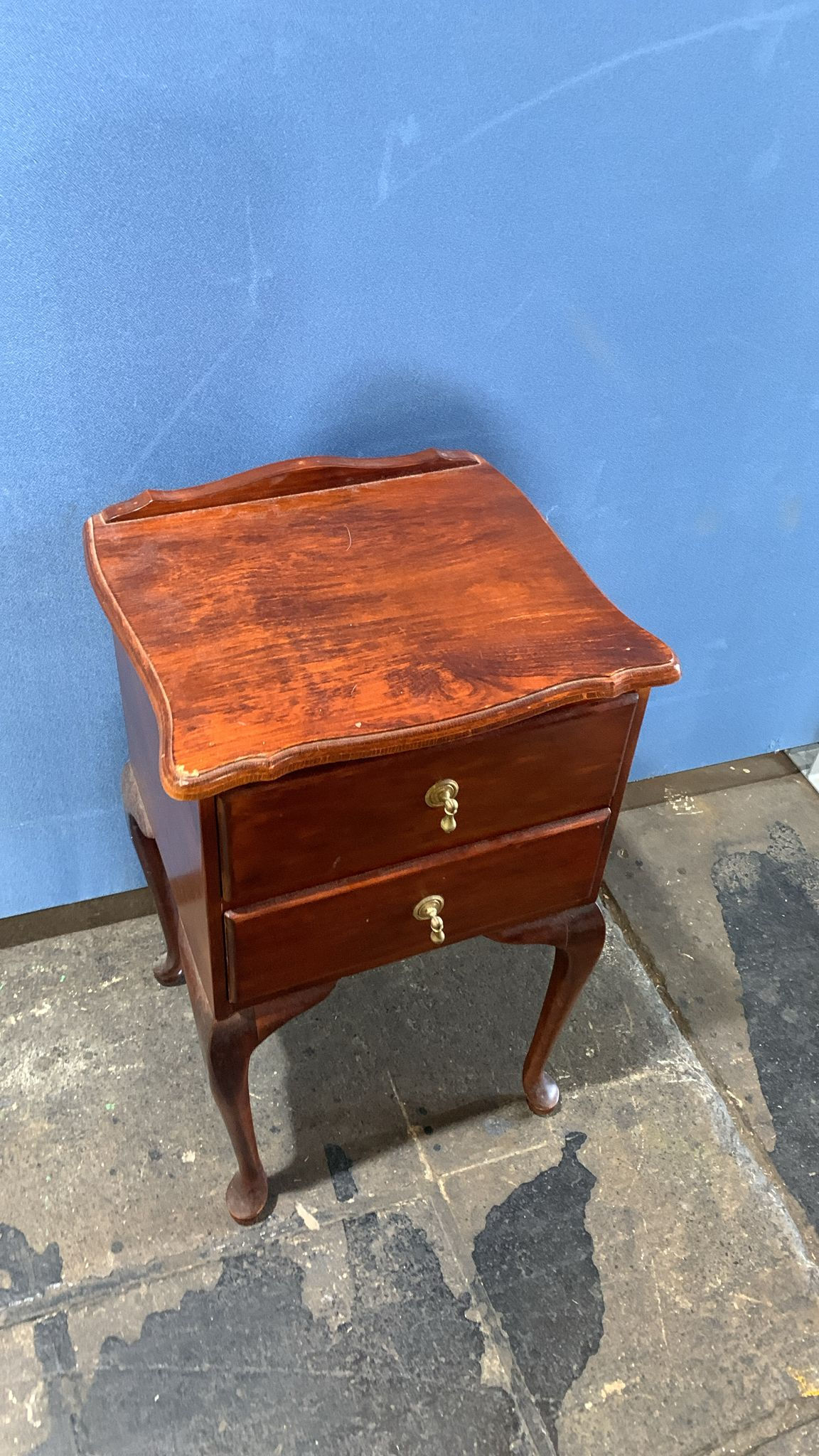 Classic Timber Bedside Table – 2 Drawers