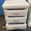 Thumbnail: Pair of White Bed Side Table – 3 Drawers Each